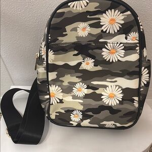 Floral Camouflage Sling Backpack